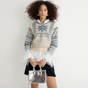 Fair Isle Snowflake Crewneck in Supersoft Yarn